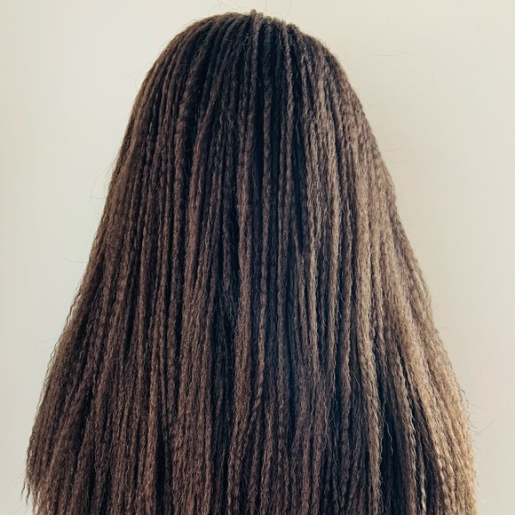 Brown 26” Unisex Dreadlock Twist Synthetic Wig - Picture 13 of 14